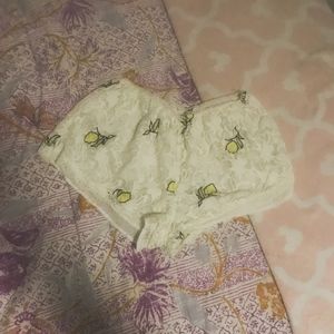 NWOT Anthropologie Lace and Lemon Shorts